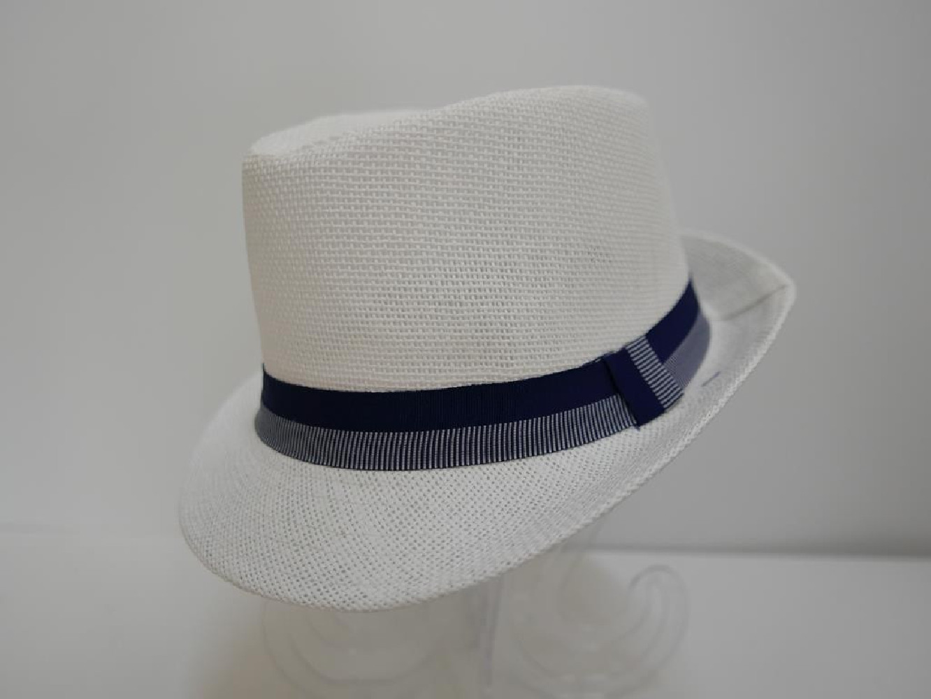 Trilby biały męski letni  kapelusz 59-60cm