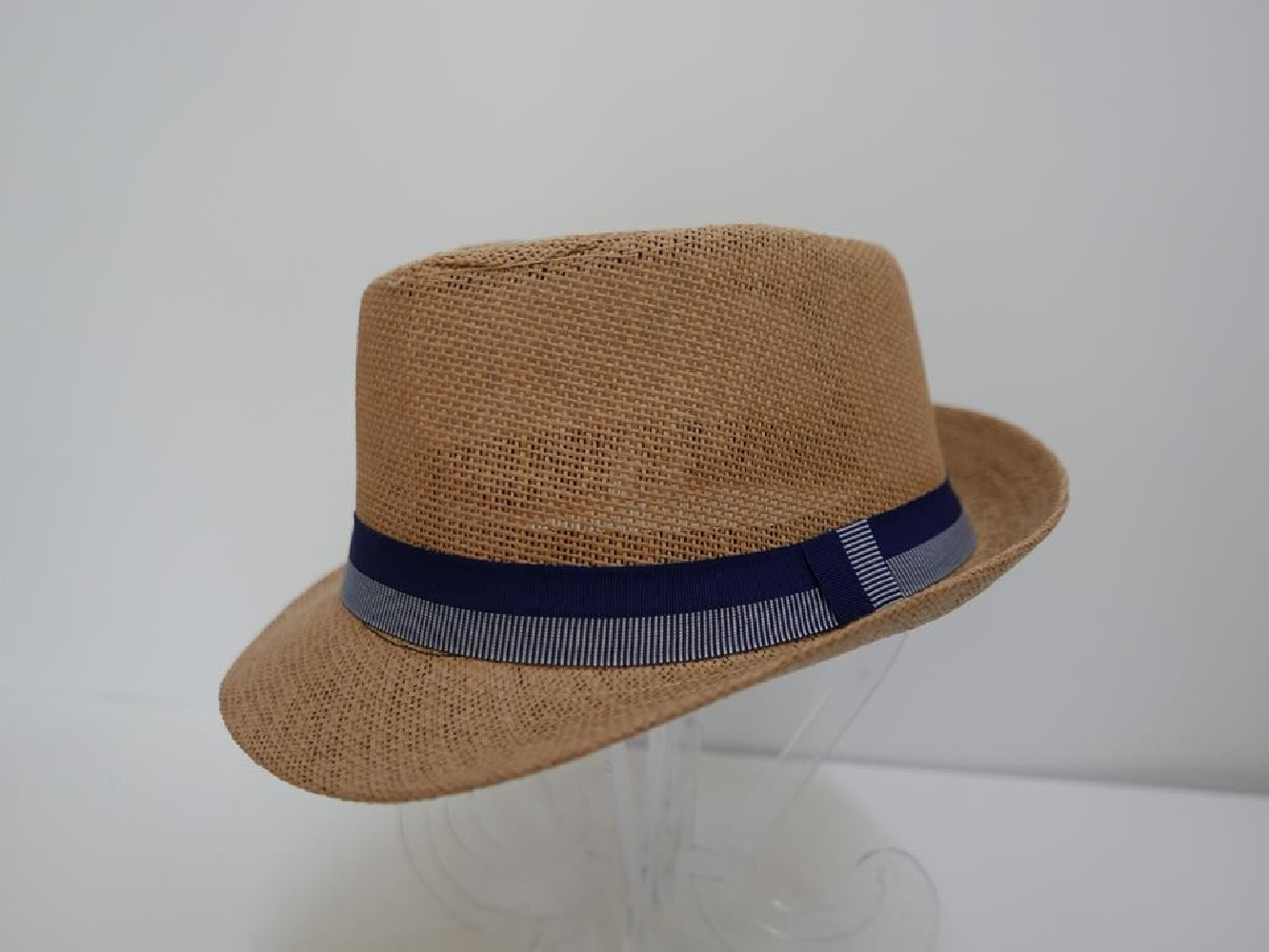 Trilby ciemny beż męski letni  kapelusz 55-56cm