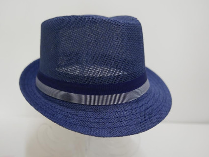 Trilby  męski granatowy letni  kapelusz 55-56cm