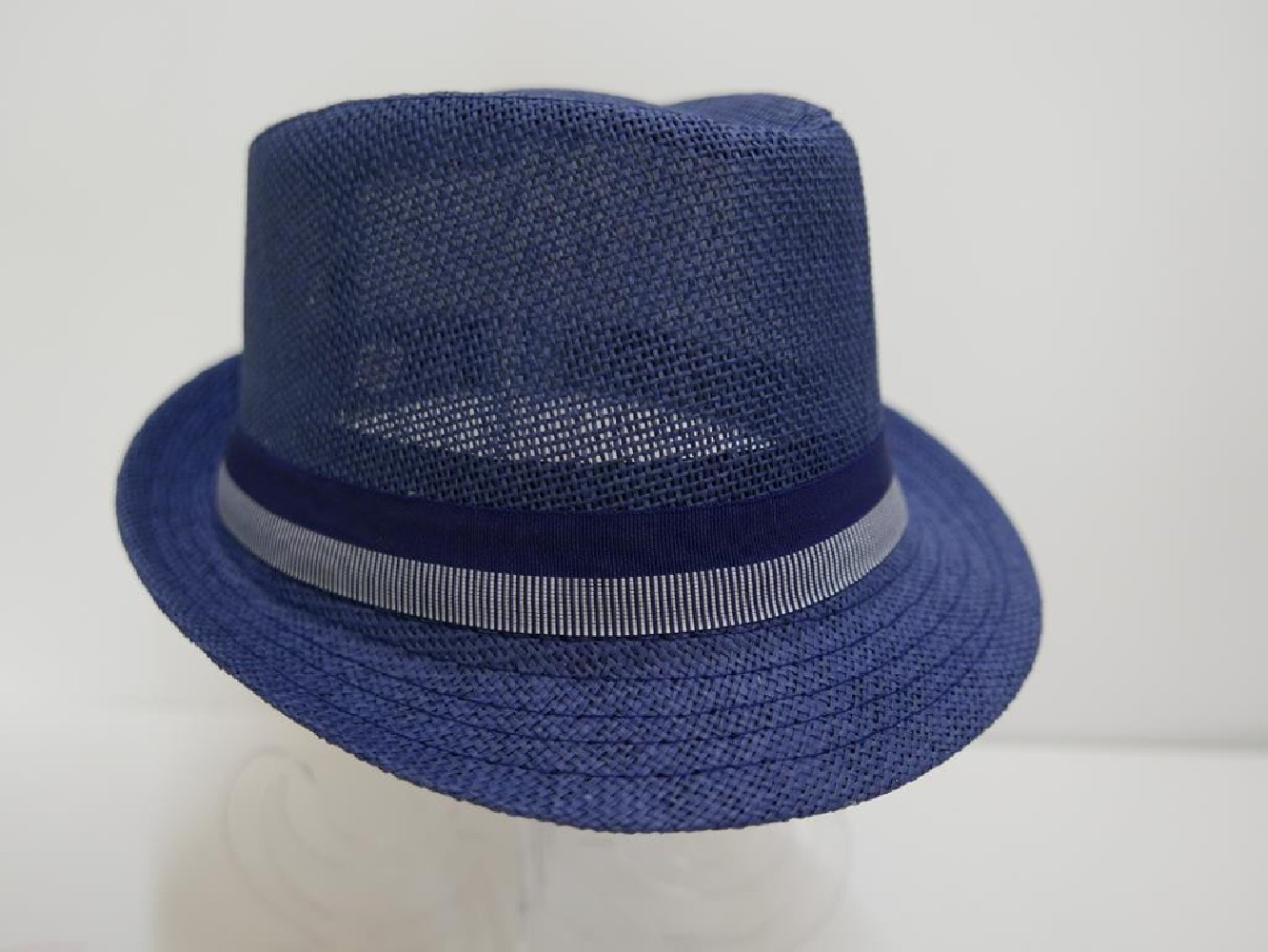 Trilby  męski granatowy letni  kapelusz 57-58cm