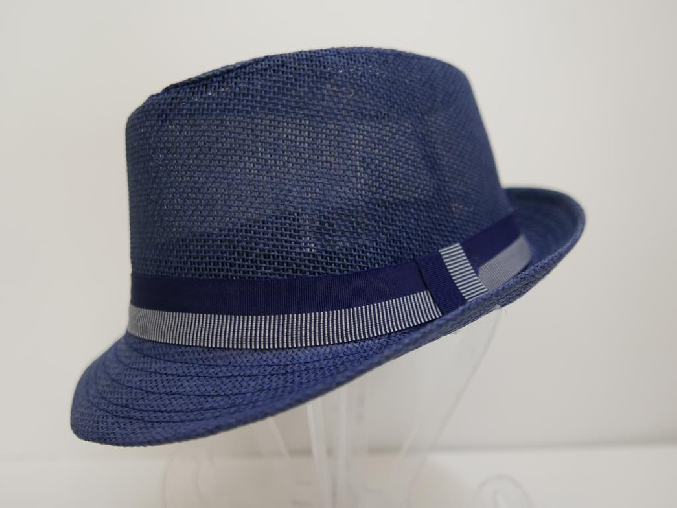Trilby  męski granatowy letni  kapelusz 57-58cm