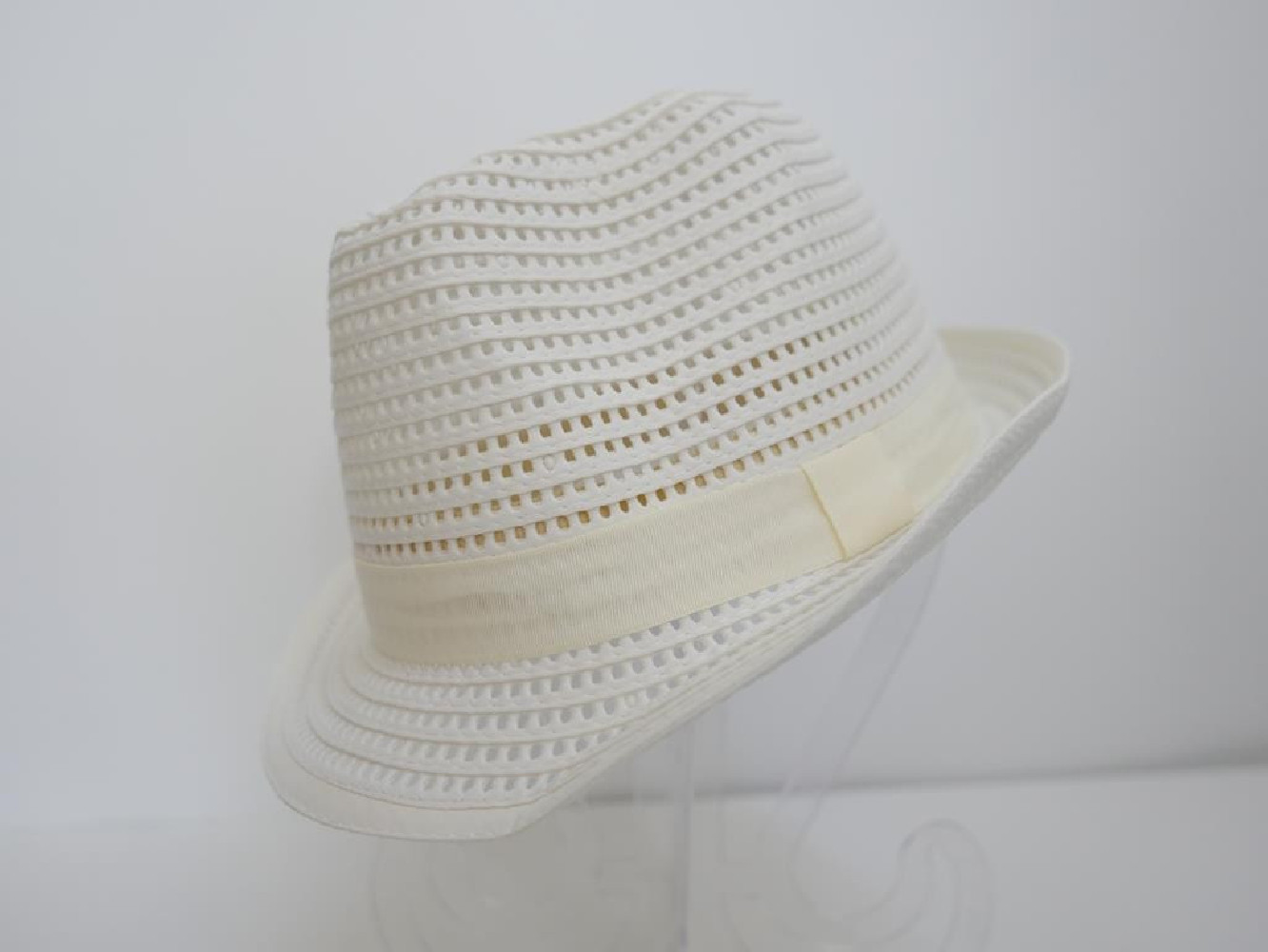 Trilby biały męski letni  kapelusz do 57cm