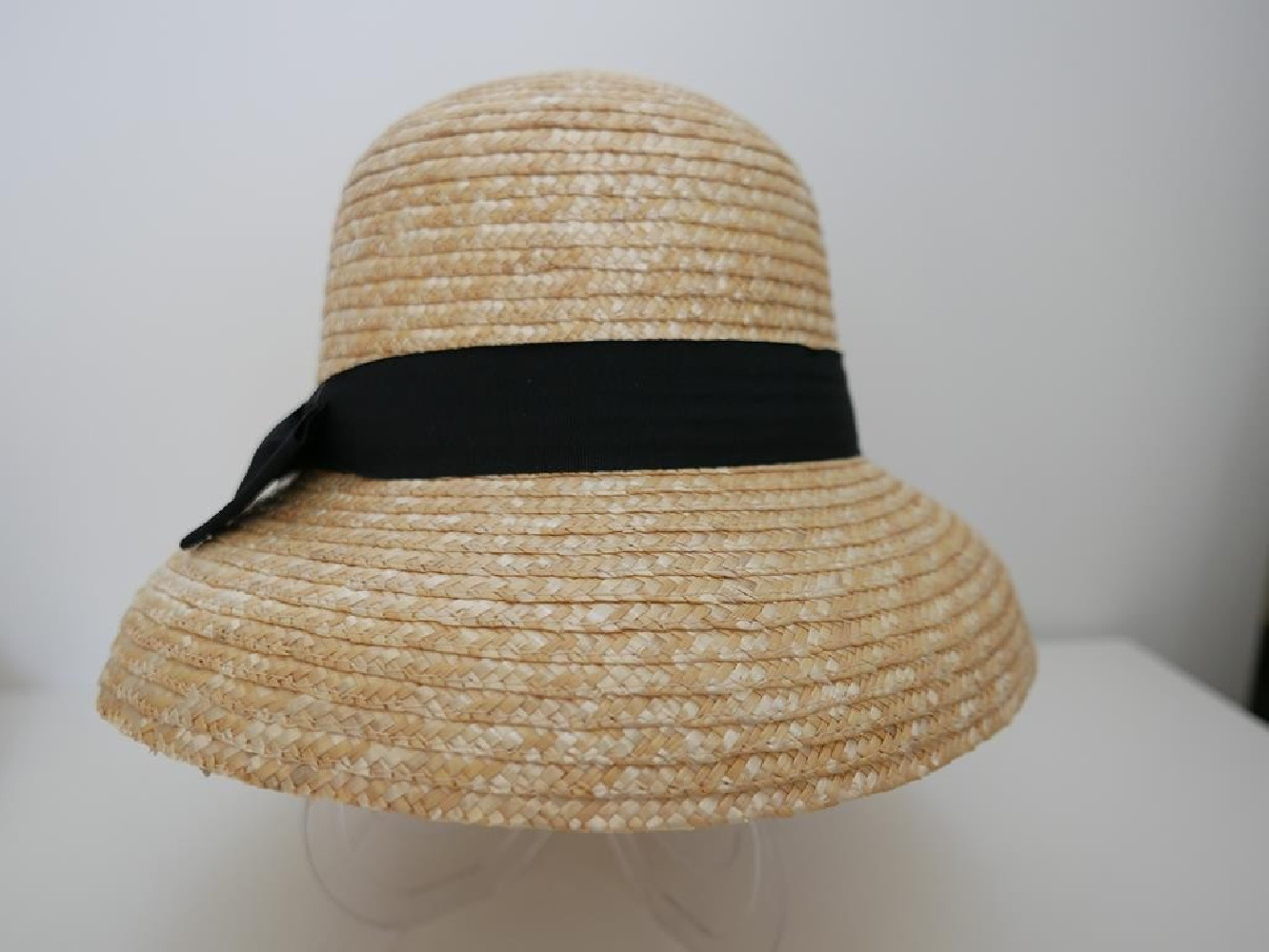 Kapelusz Audrey małe rondo słomka ryżowa do 56  cm