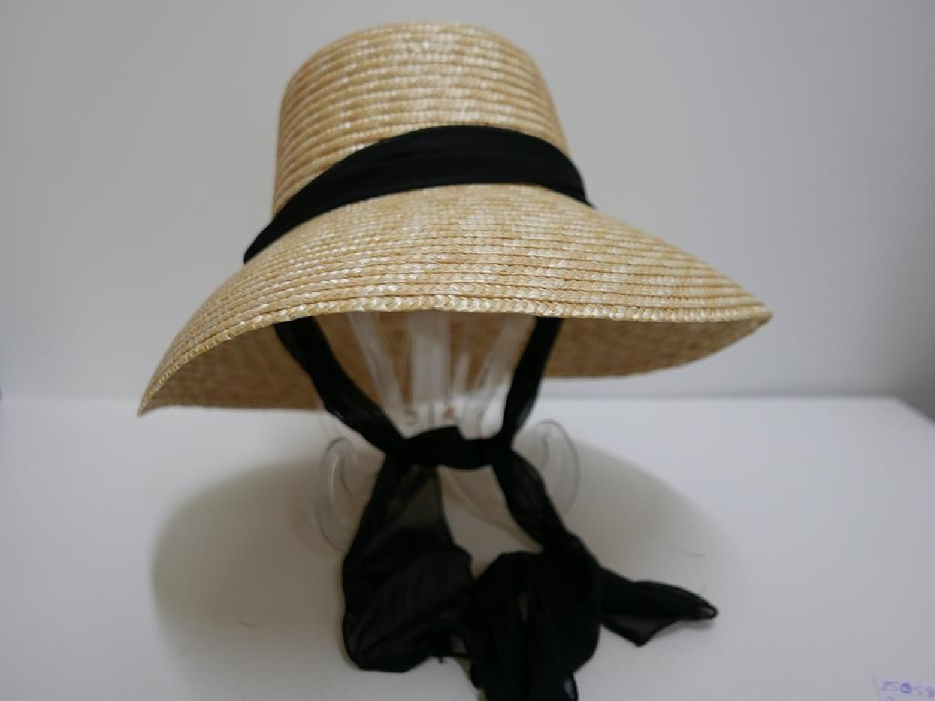 Kapelusz klosz duże rondo słomka ryżowa do 58  cm