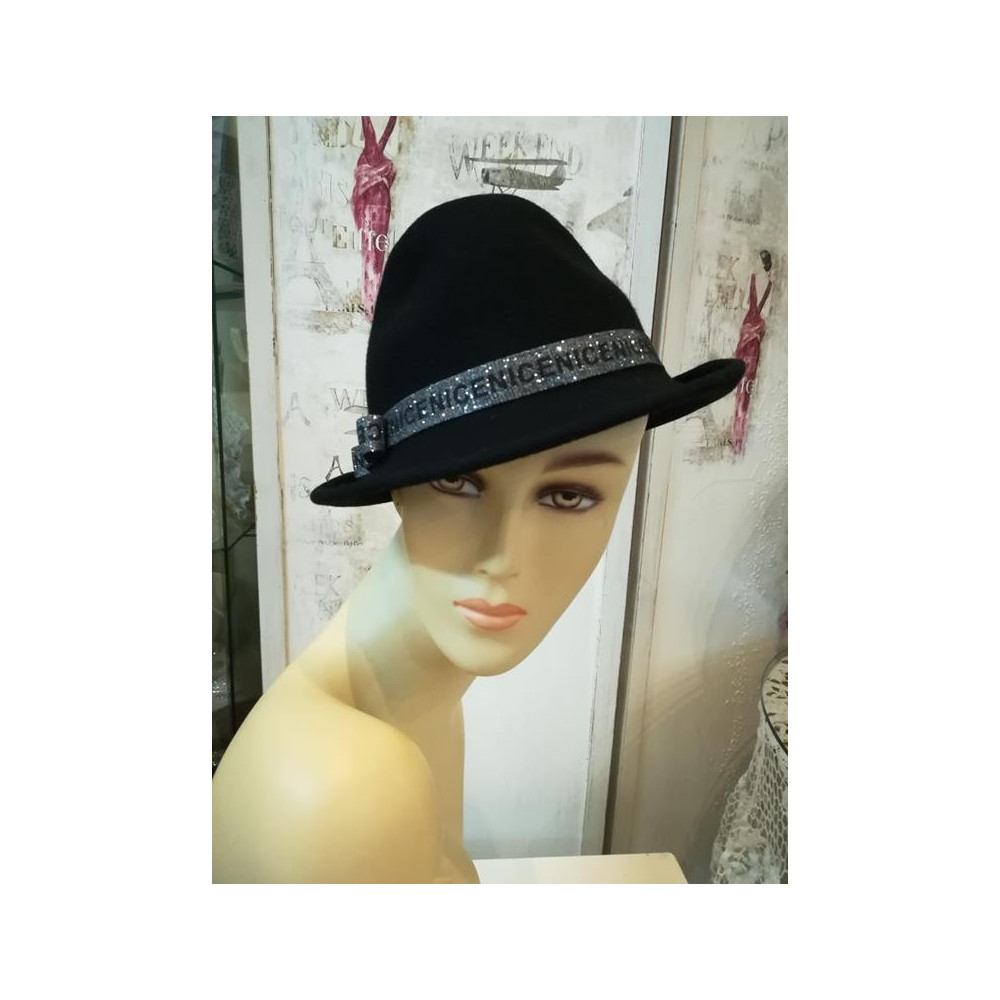 Roland czarny kapelusz filcowy 57-59 cm