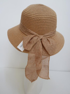 Beżowy słomkowy letni  kapelusz  55-56 cm