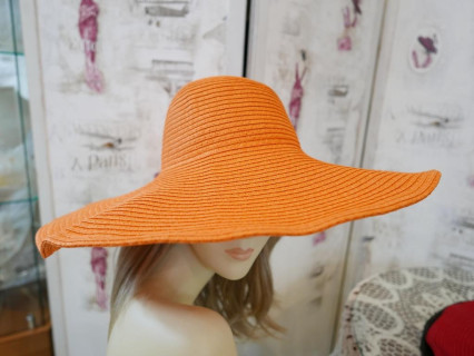 Giggy pomarańczowy letni  kapelusz do modelowania 55-57 cm