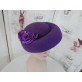 Cindy-fioletowy kapelusz toczek