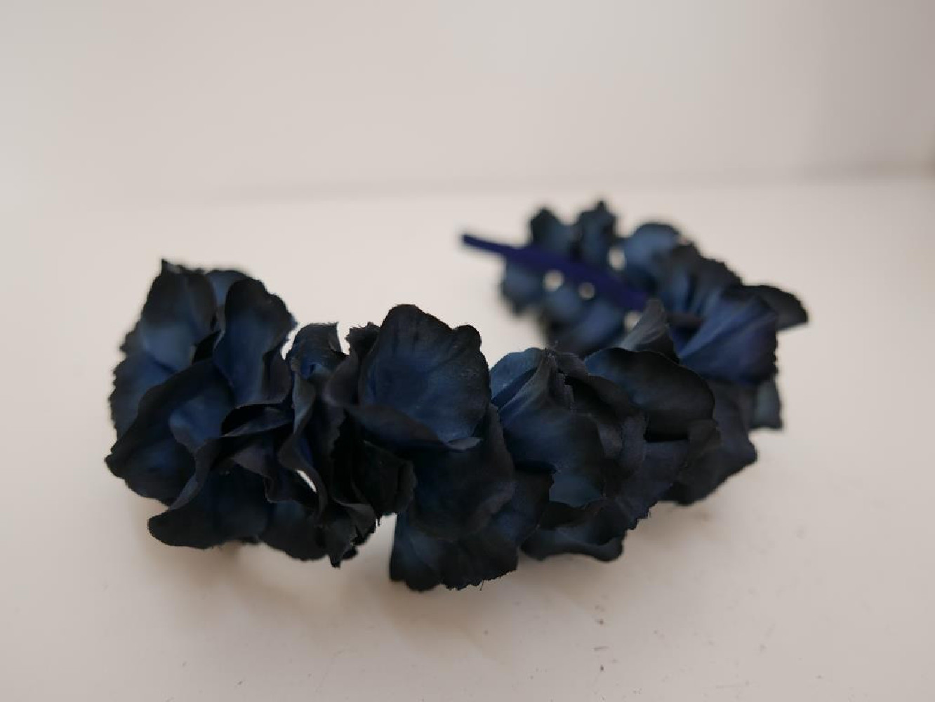 Wianek granatowo czarne hortensje panieński, eventy