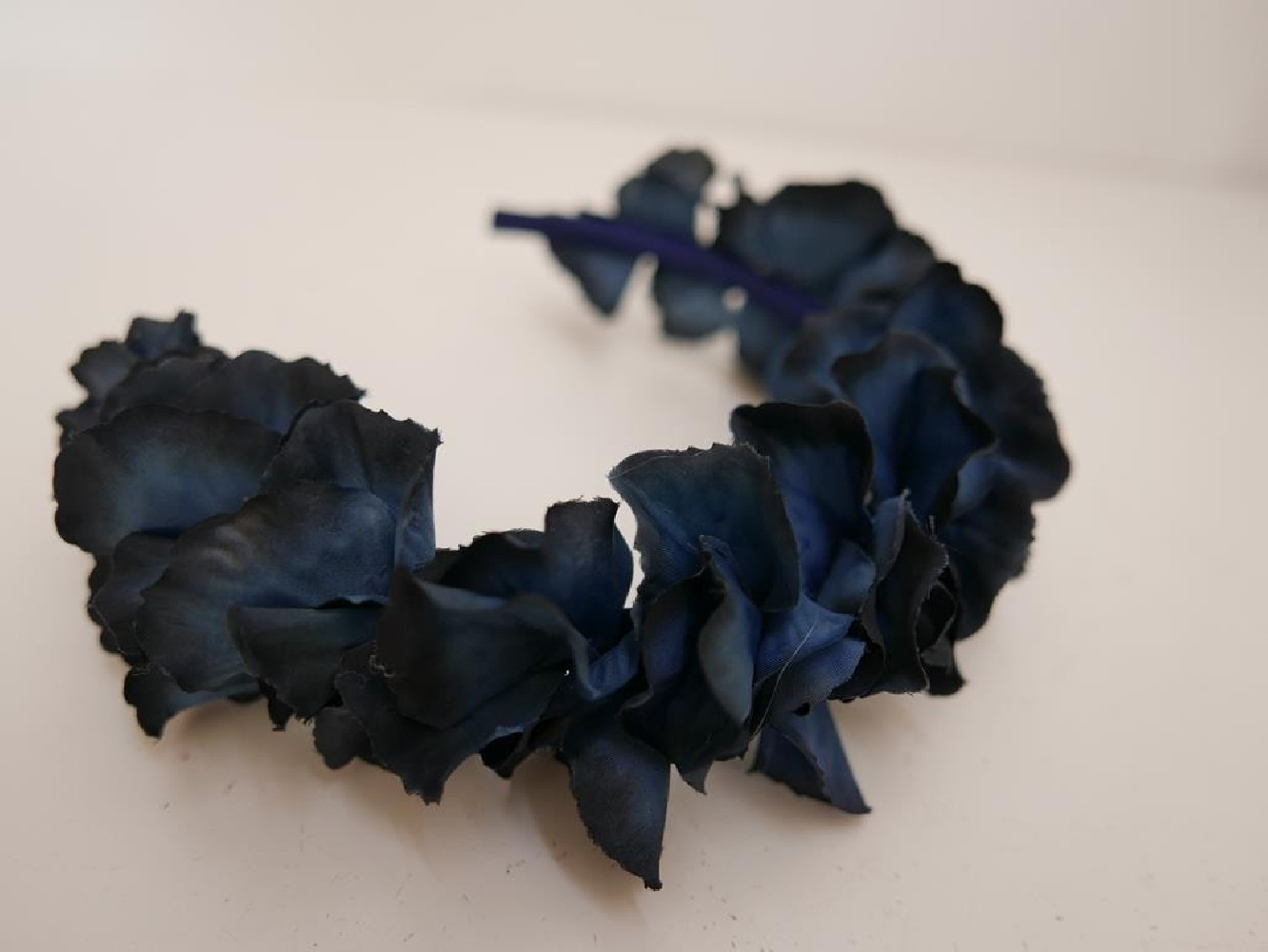 Wianek granatowo czarne hortensje panieński, eventy