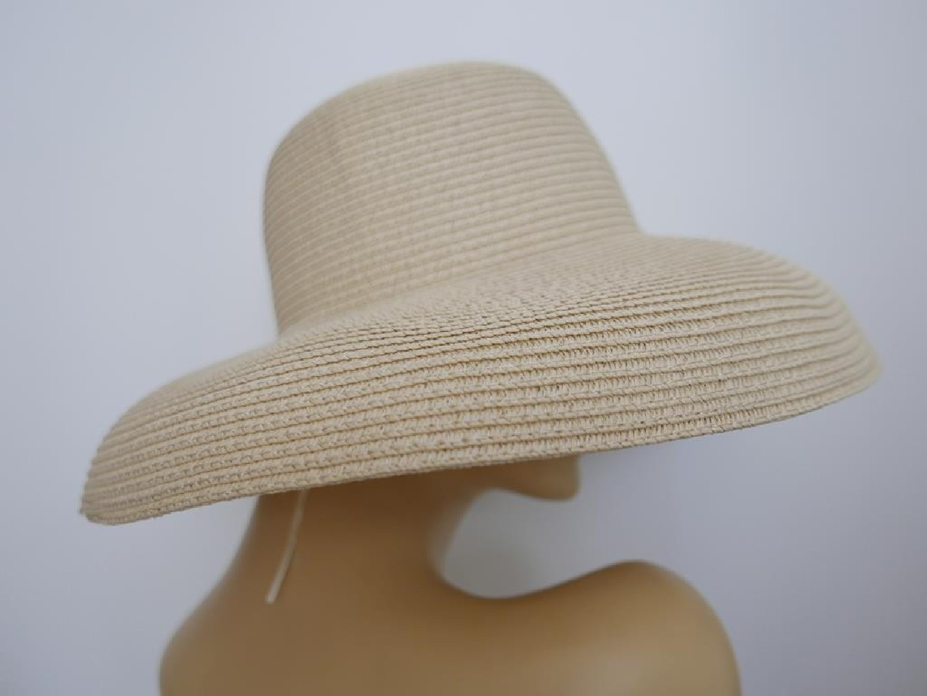 Słomkowy beżowy letni  kapelusz Audrey do 57 cm