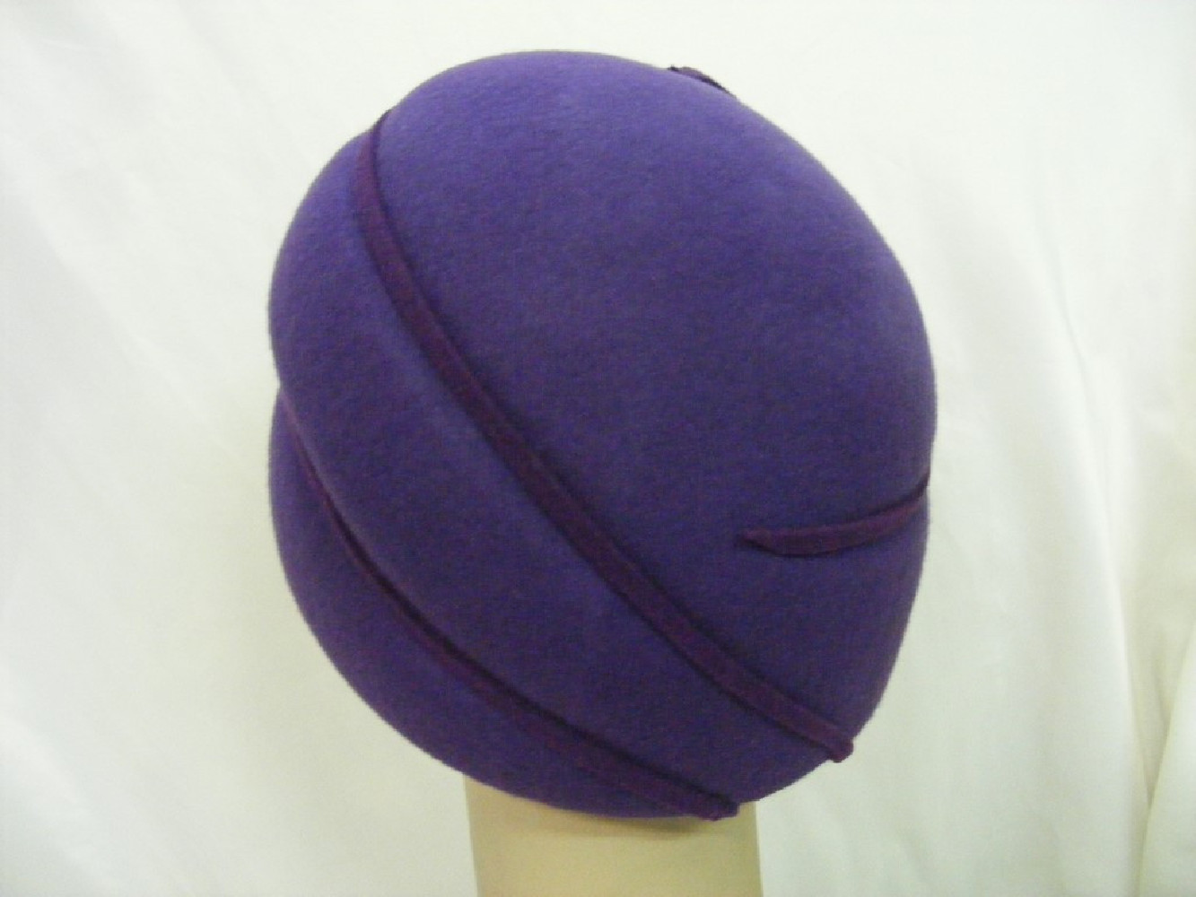 Alabina-fioletowy turban Vinage 55-58 cm