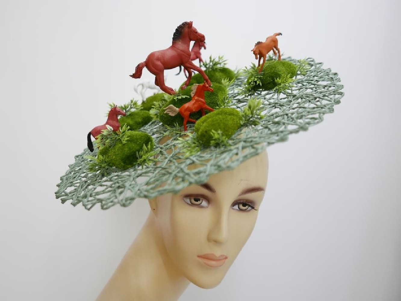 Koniki  zabawny fascynator na opasce