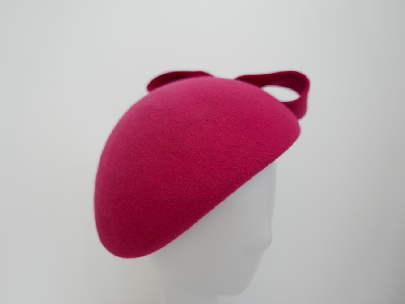 Ivanka 2 różowy midi toczek pilśniowy z kokardą