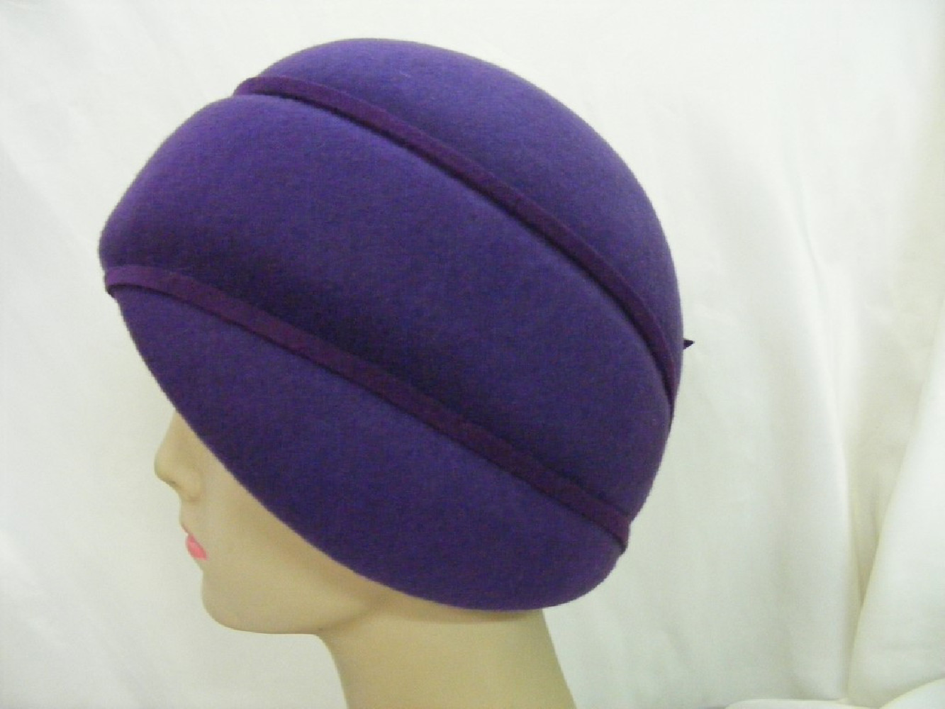Alabina-fioletowy turban Vinage 55-58 cm