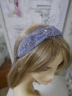 Szara przepaska tkanina szer. 4 cm