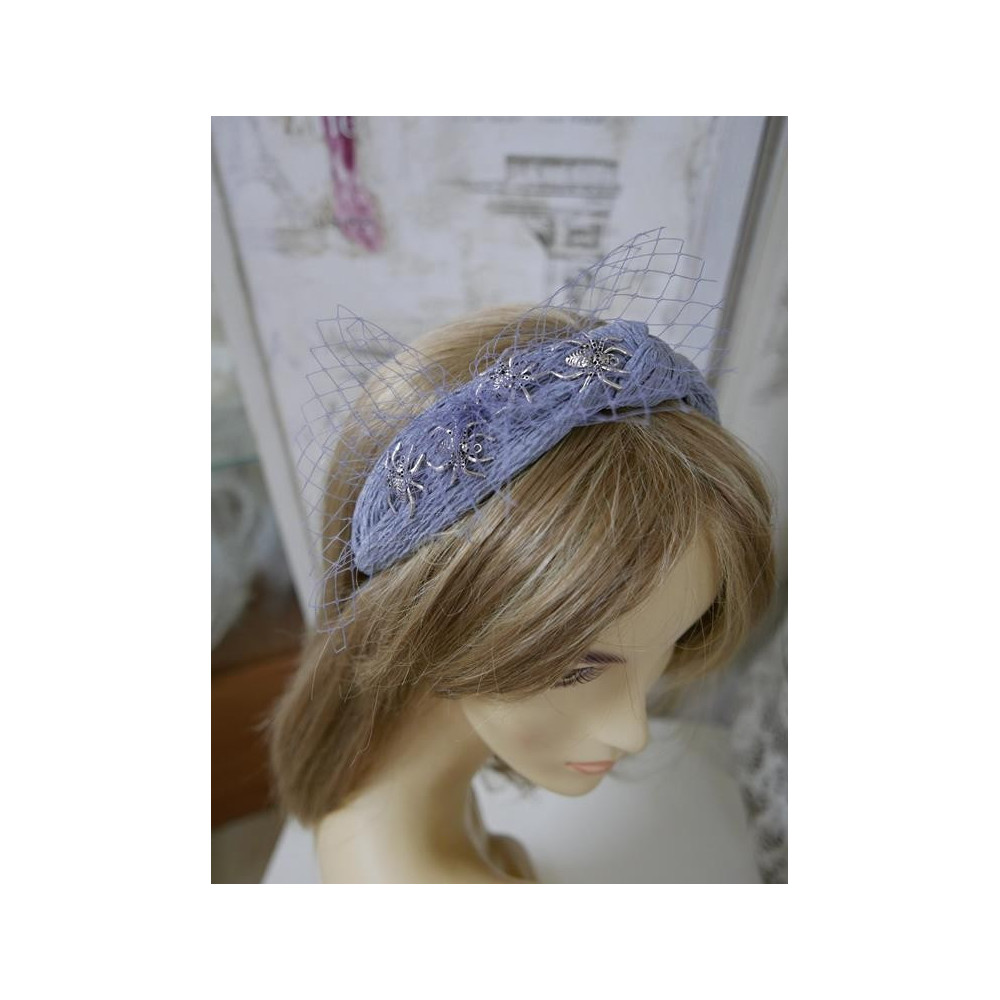 Szara przepaska tkanina szer. 4 cm