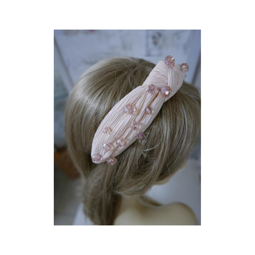 Różowa przepaska tkanina szer. 4 cm