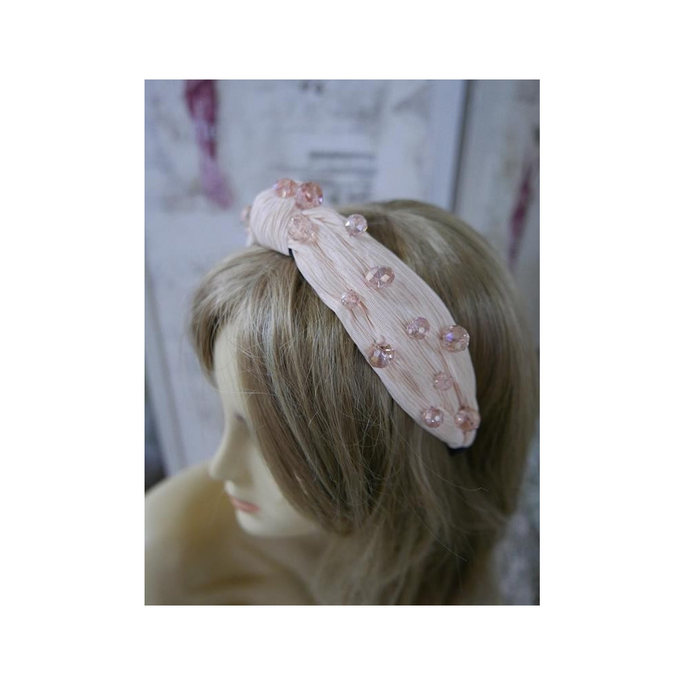 Różowa przepaska tkanina szer. 4 cm