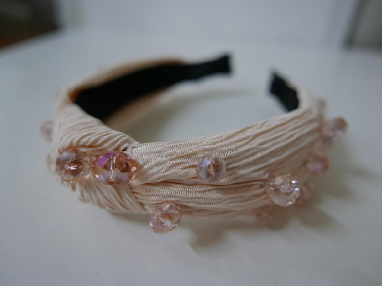 Różowa przepaska tkanina szer. 4 cm