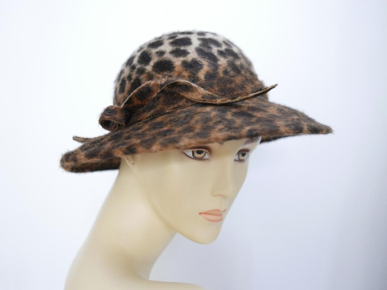 Jane panterka print kapelusz  melousine 55-57 cm