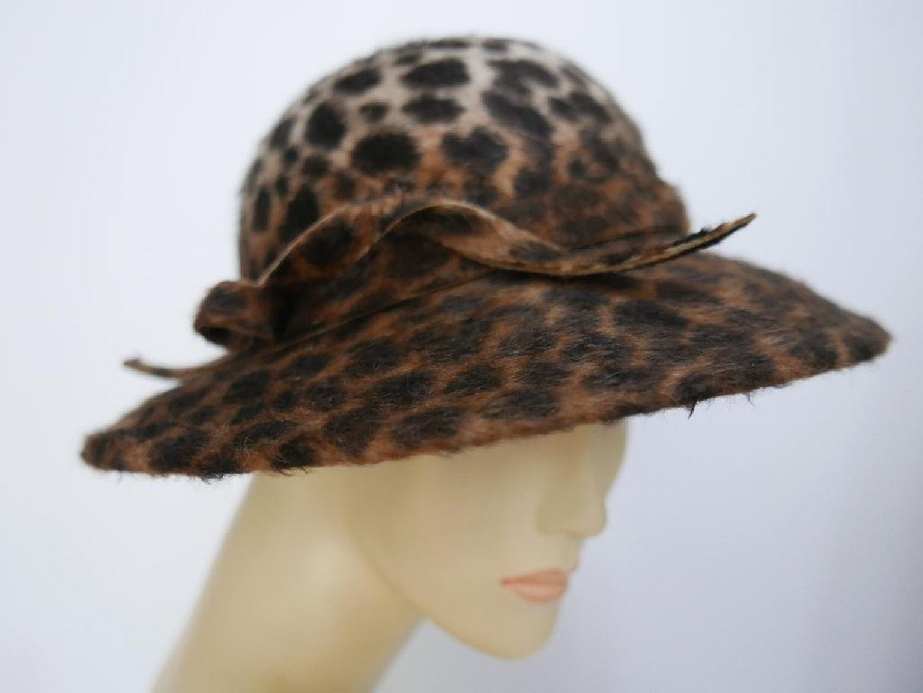 Jane panterka print kapelusz  melousine 55-57 cm