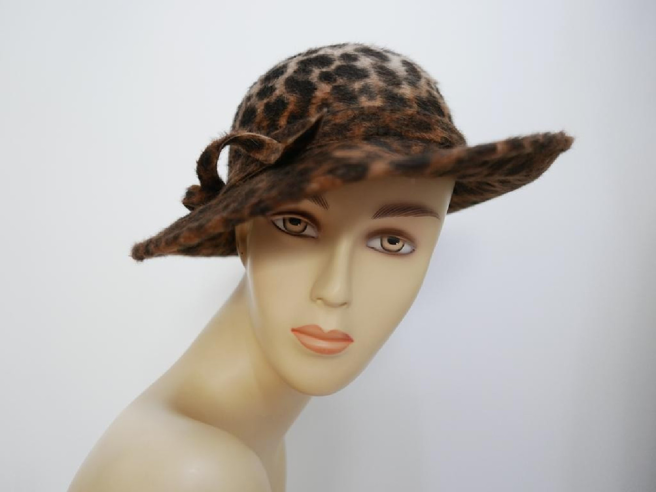 Jane panterka print kapelusz  melousine 55-57 cm