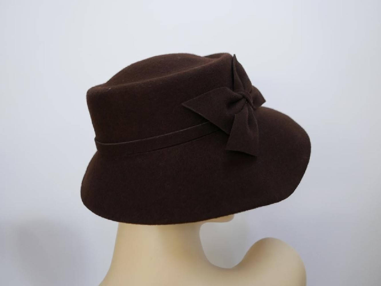 Ginevra brązowy kapelusz filcowy-54-57 cm