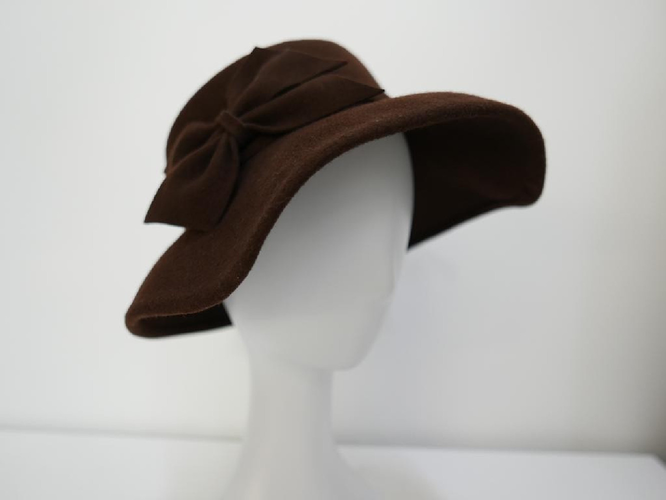 Ginevra brązowy kapelusz filcowy-54-57 cm
