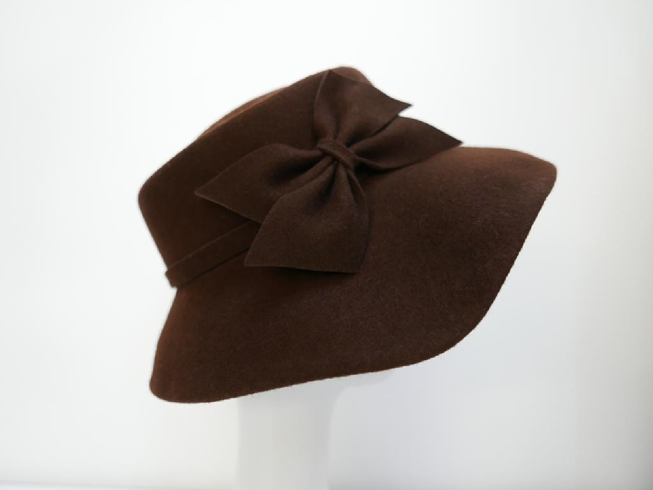 Ginevra brązowy kapelusz filcowy-54-57 cm