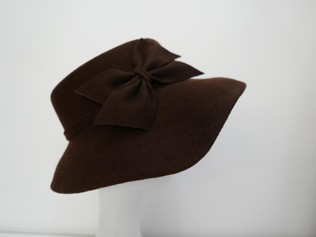 Ginevra brązowy kapelusz filcowy-54-57 cm