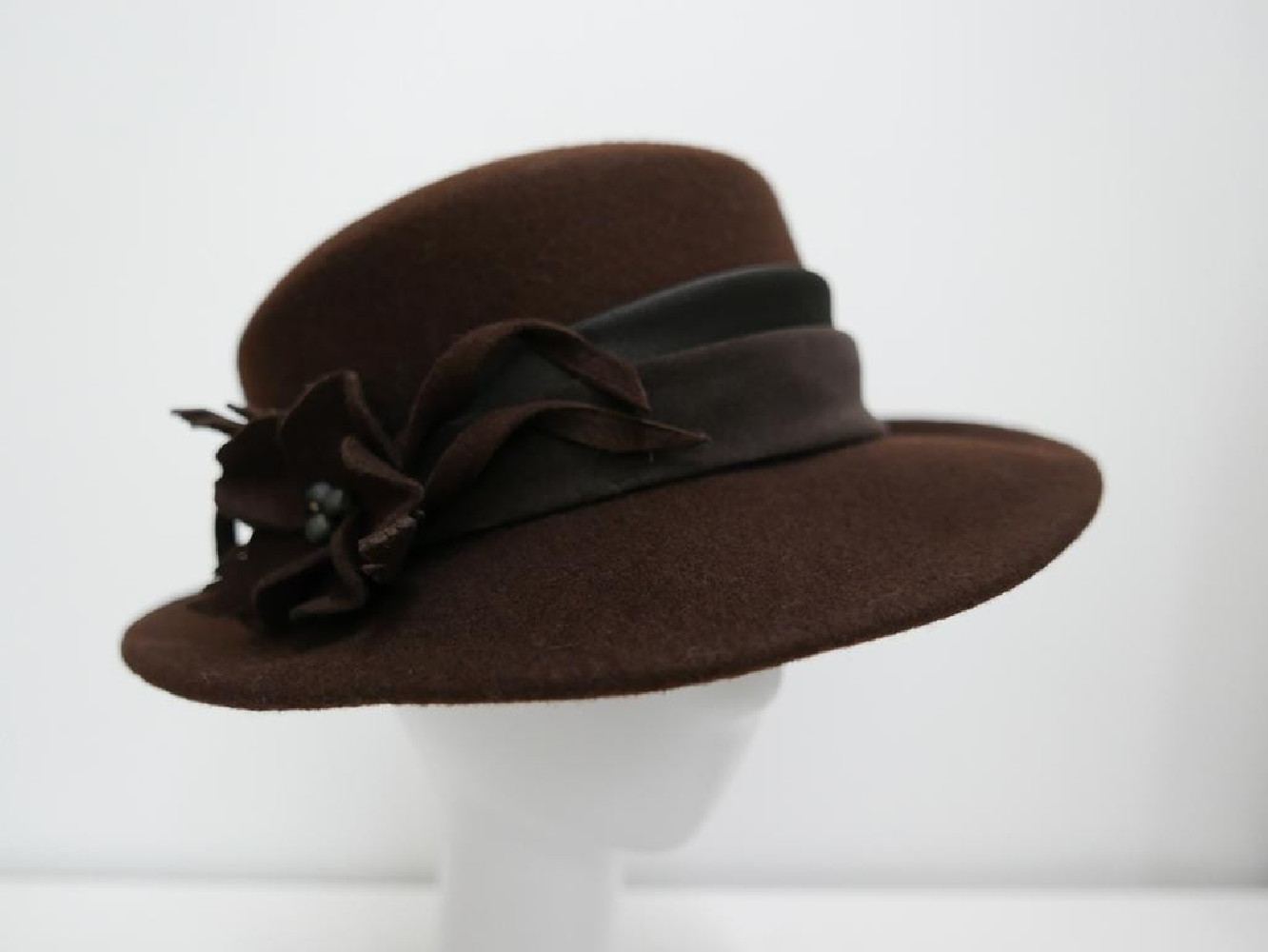 Denice brązowy kapelusz filcowy-57-59 cm