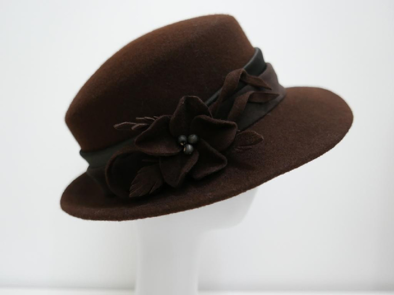Denice brązowy kapelusz filcowy-57-59 cm