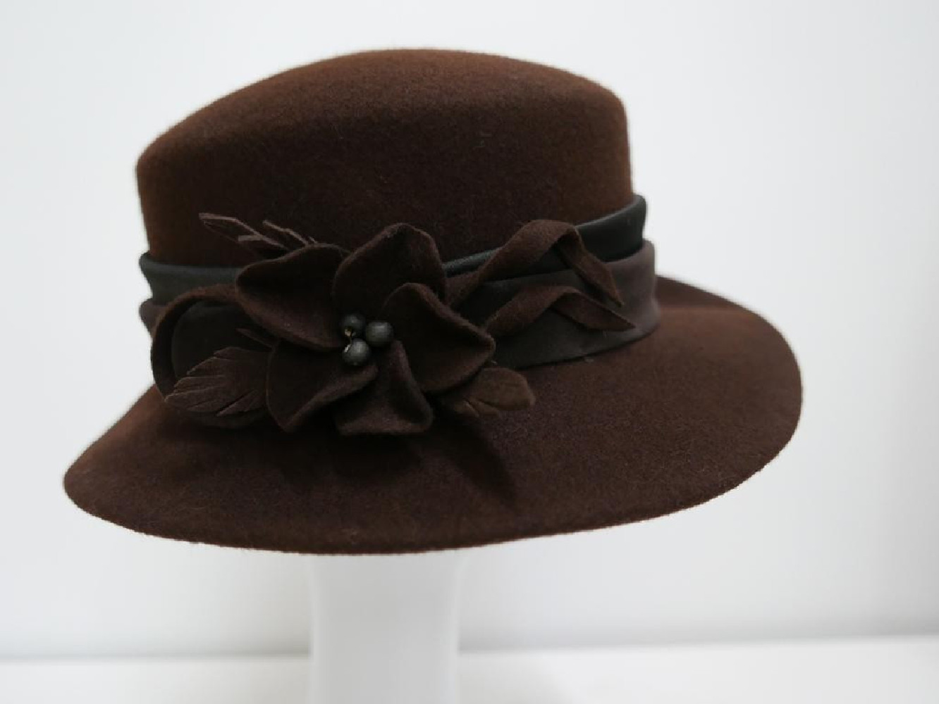 Denice brązowy kapelusz filcowy-57-59 cm