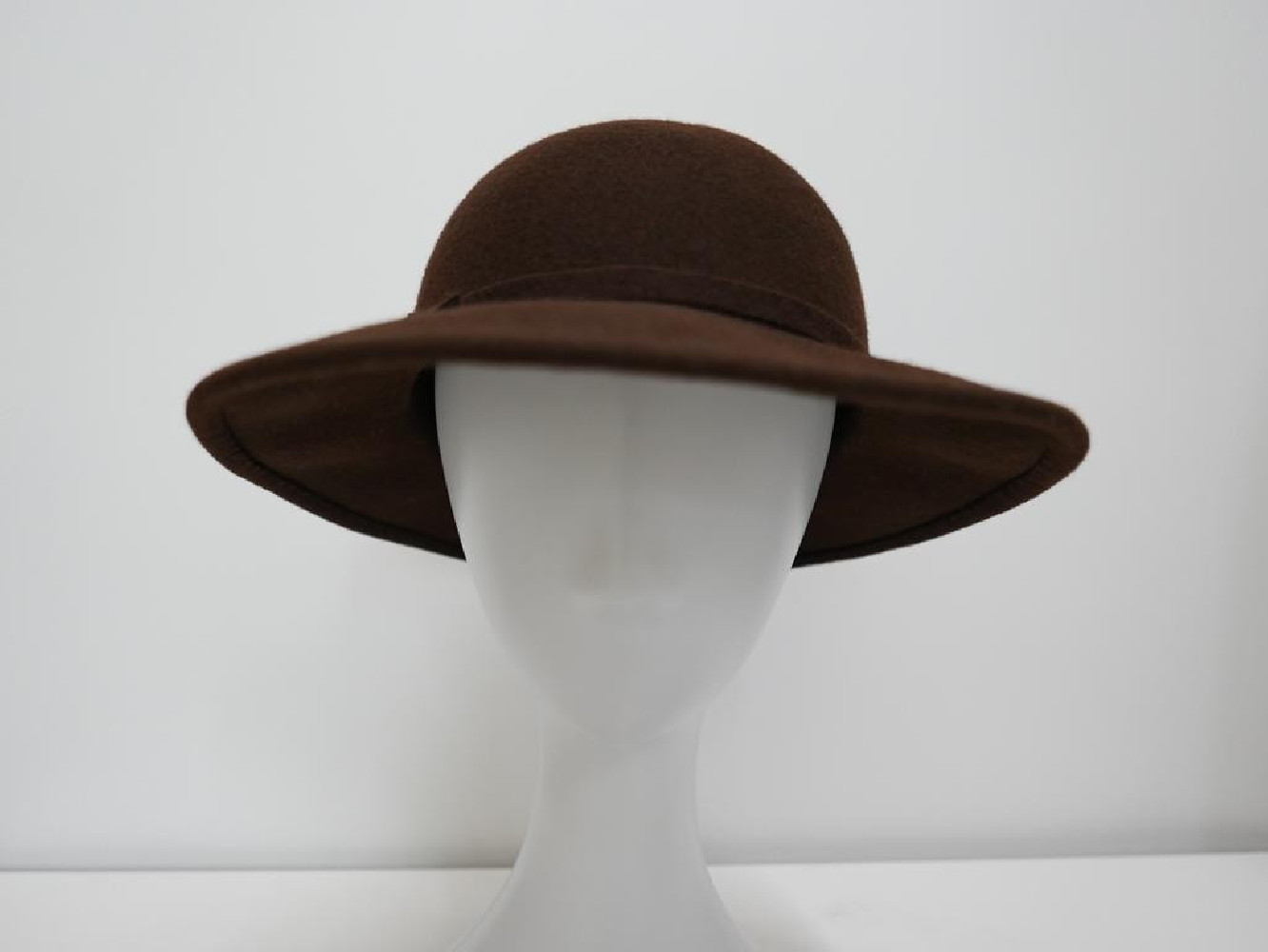 Staria brązowy kapelusz filcowy-54-57 cm
