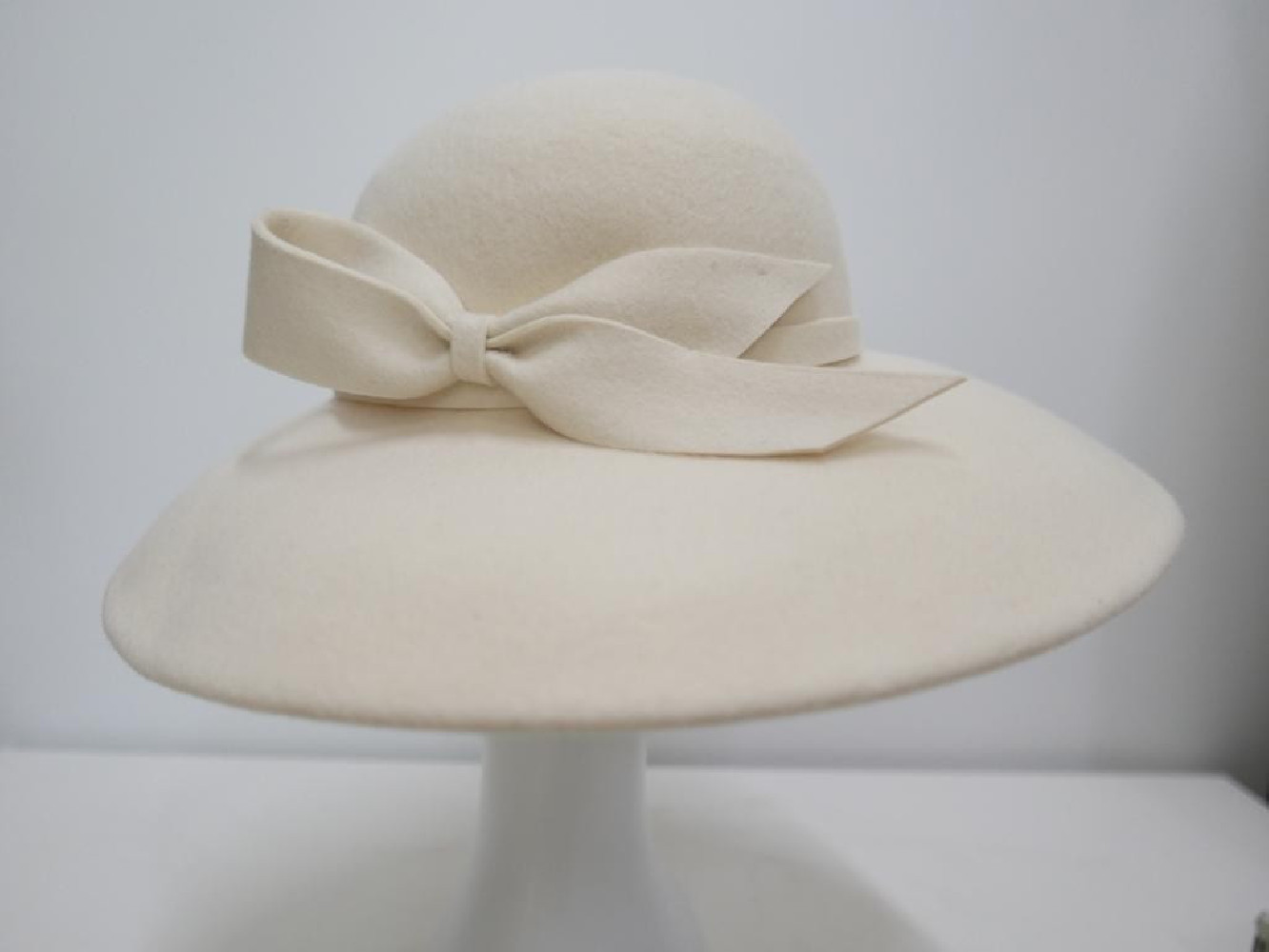 Vegas śmietankowy kapelusz z dużym rondem 54-57 cm