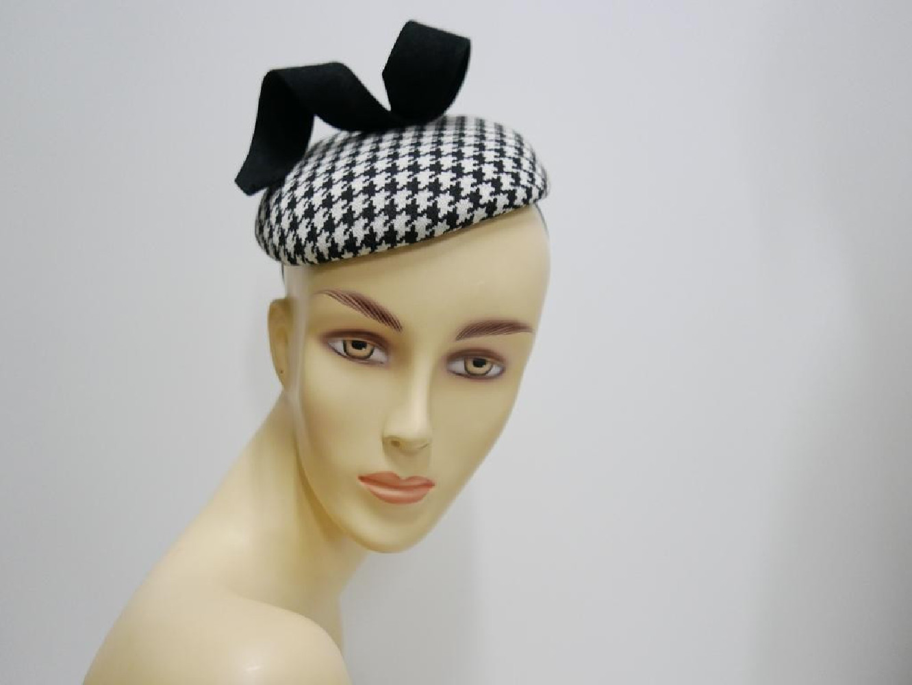 Miini toczek tkanina pepitka kurza stopka