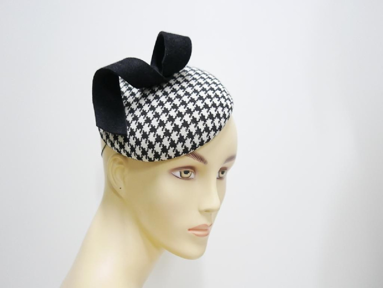 Miini toczek tkanina pepitka kurza stopka