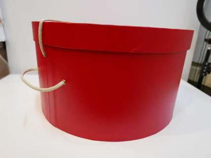 ZESTAW Pudło na kapelusze 45x25 i 35x 20 cm z uchwytami