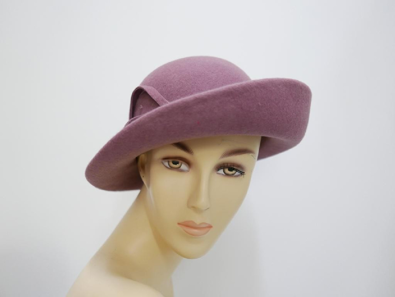 Wera- wrzosowy kapelusz filcowy-57-59  cm