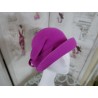 Pola Negri różowy kapelusz filcowy 54-57 cm