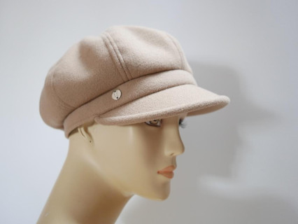 Beżowy kaszkiet do 58 cm regulowany