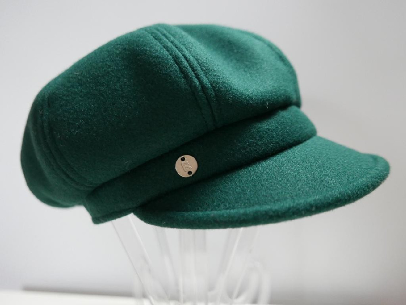 Zielony kaszkiet do 58 cm regulowany