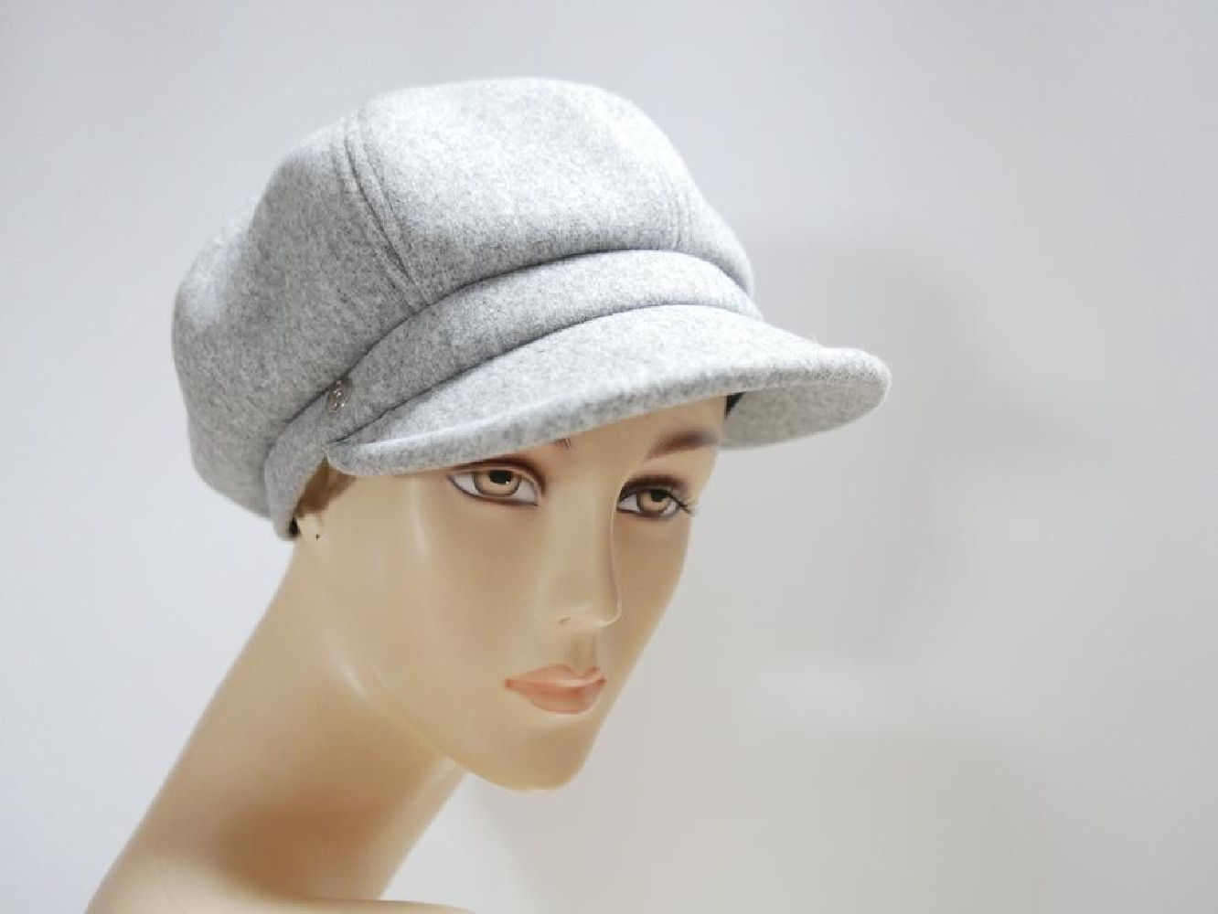 Szary  kaszkiet do 58 cm regulowany