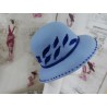 Lena niebieski kapelusz filcowy 53-56 cm
