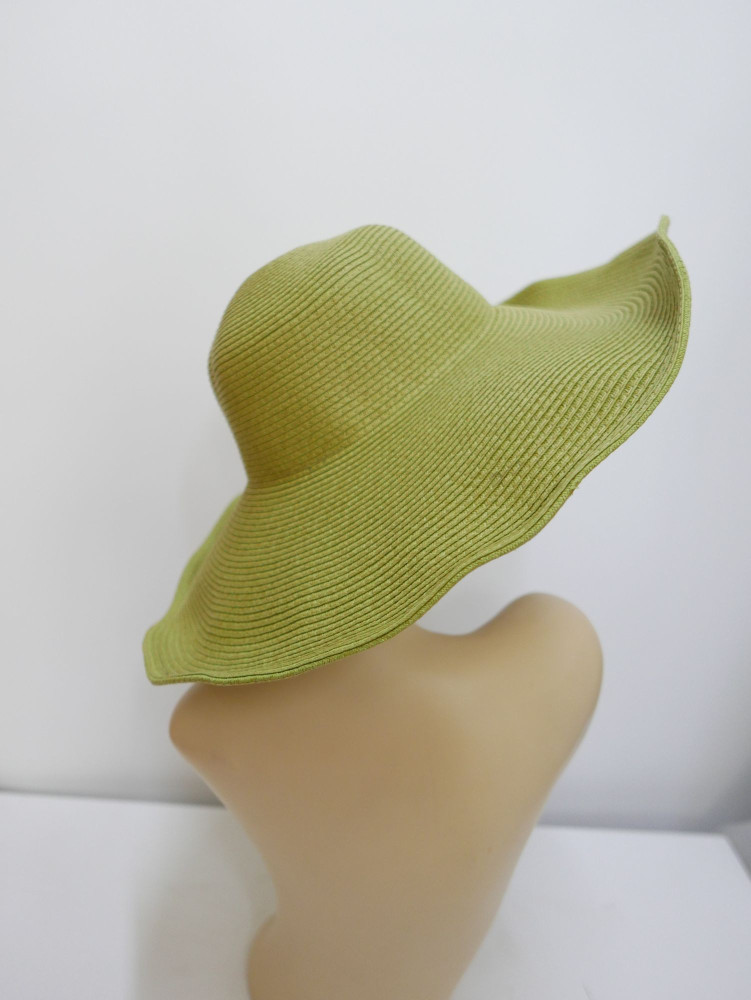 Giggy oliwkowy letni kapelusz słomkowy