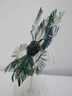 Pawie pióra- fascynator | Zuwika Design