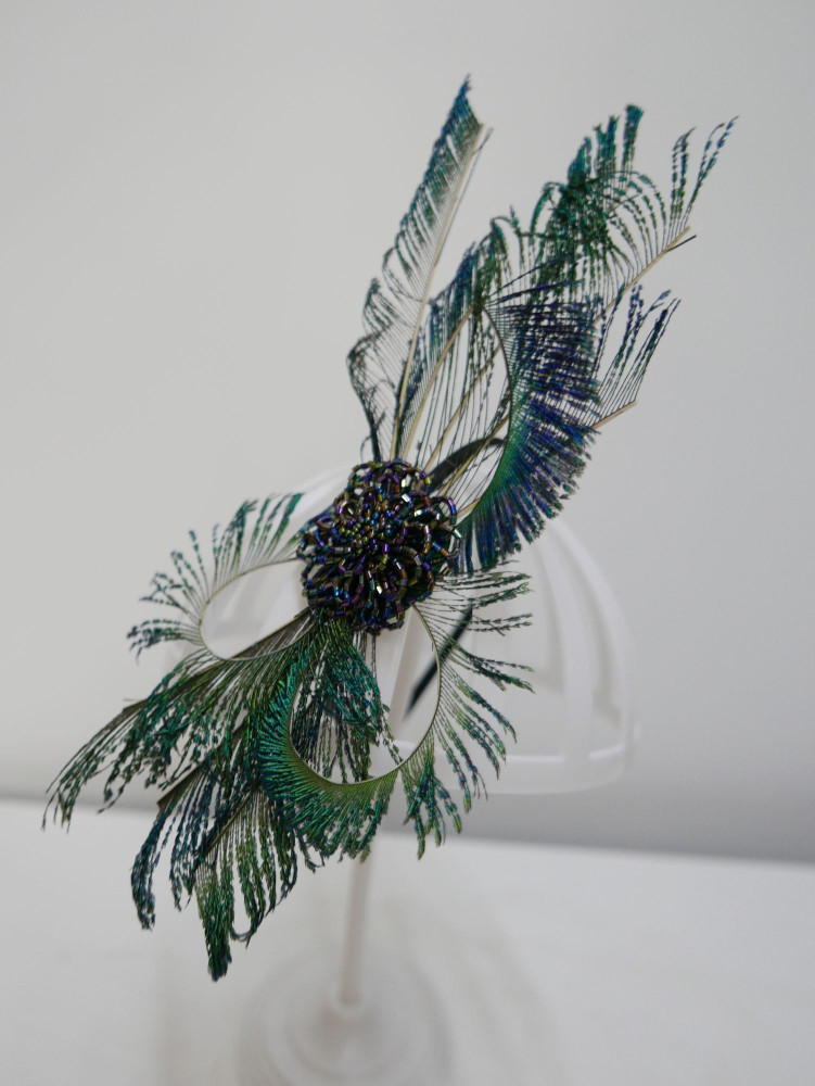 Pawie pióra- fascynator | Zuwika Design