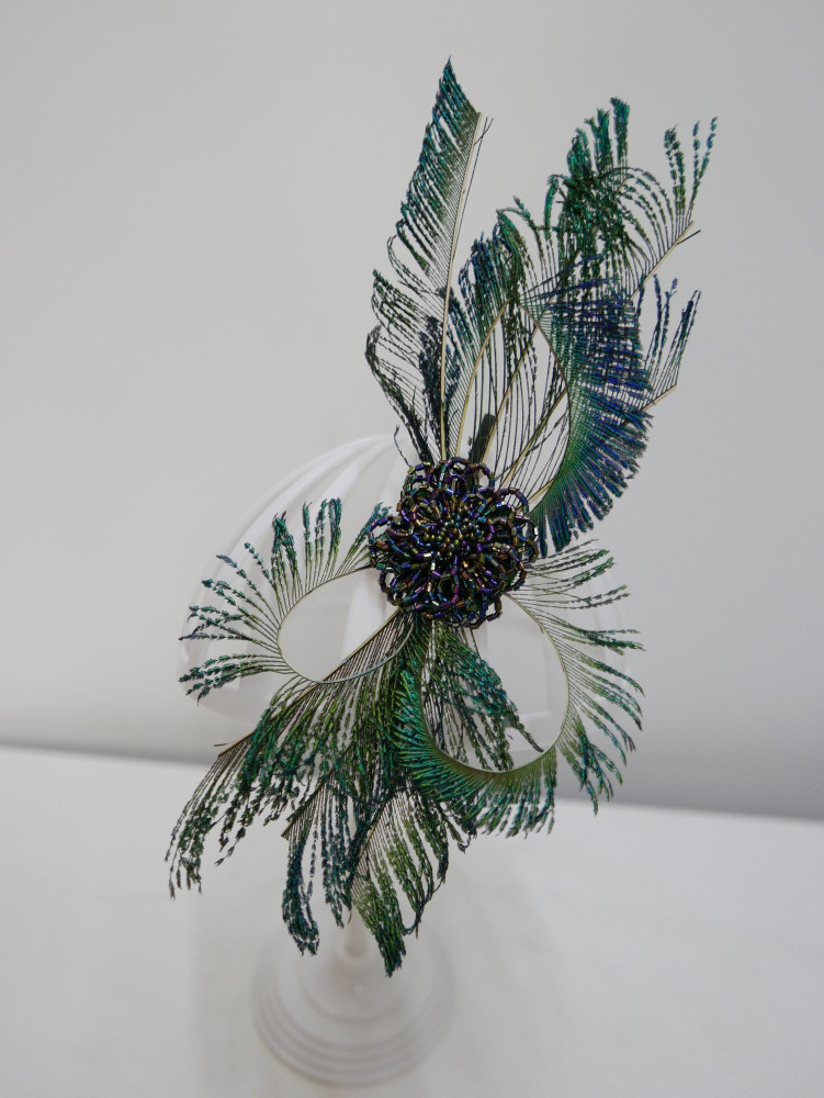 copy of copy of Czarny fascynator filcowy na przepasce