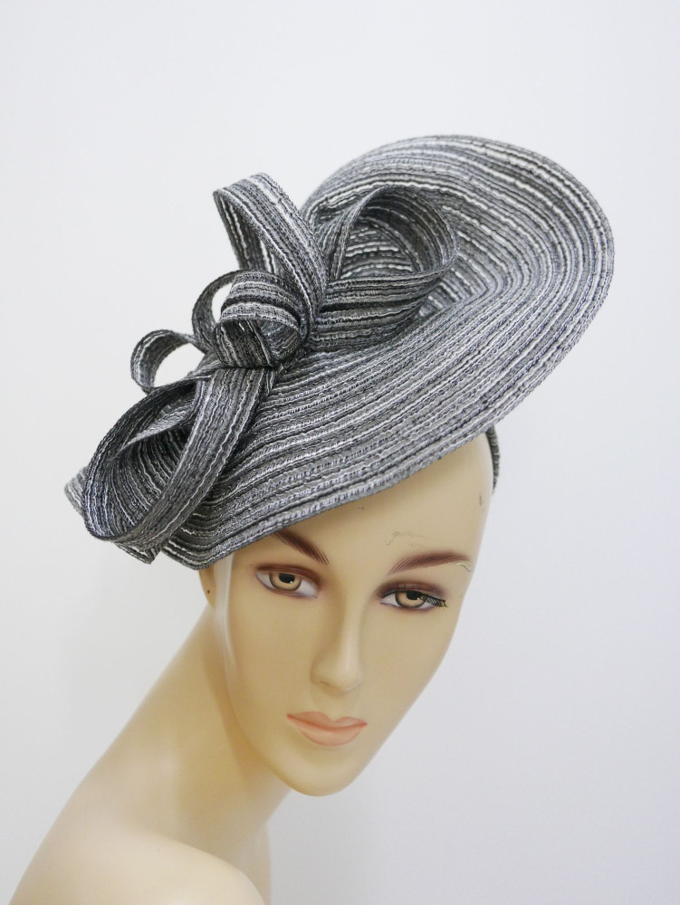 Szary fascynator na przepasce | Zuwika Design